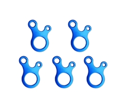 Conjunto de 10 Mosquetões para Fixação Corda Barraca Camping AQUAFORGE