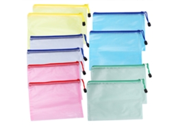 10 Bolsas De Archivo Com Cremallera Malla A5 Bolsillo Documento Protector Suministros De Escritório