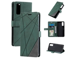 Capa De Couro Flip Horizontal Com Efeito De Pele Para Vivo Y72 5g / Y52 5g / Iqoo Z3