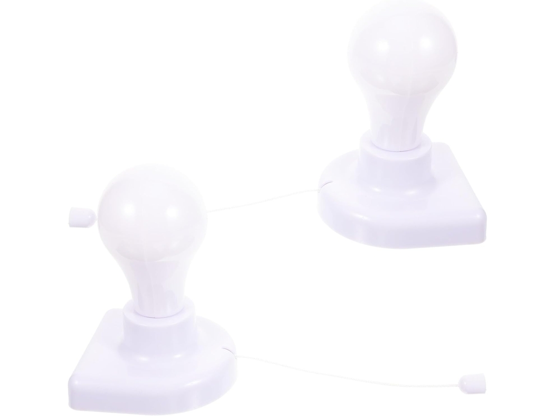 Luminária Noturna Led Retrátil 2 Peças Plástico Branco Para Gaveta E