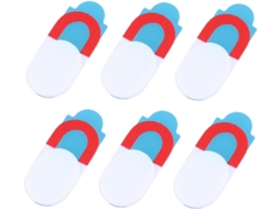 Conjunto De 6 Peças De Protetores Deslizantes De Segurança Para Webcam, Capas Protetoras Para Smartphones E Laptops, Branco Gokoco