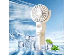 Mini Ventilador Portátil Com Umidificador E Névoa, Recarregável Via Usb, Com 4 Velocidades Ajustáveis