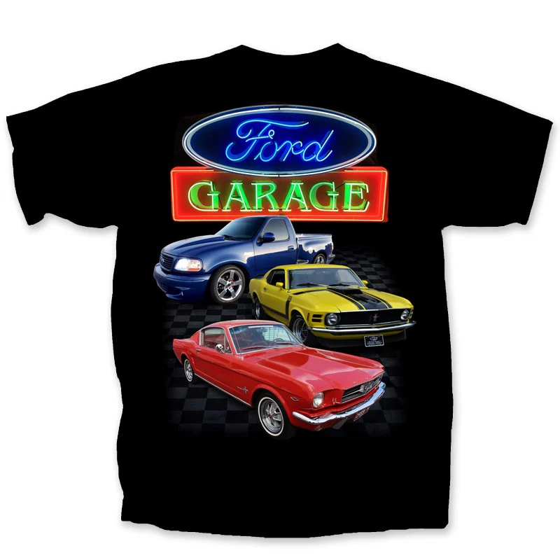 Ford Garage T-shirt Unisex Rockinstone Size:l