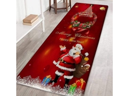 Alfombra Navideña Suave 3d Cartoon Runner Antideslizante Para Hogar Decoración 40x120cm