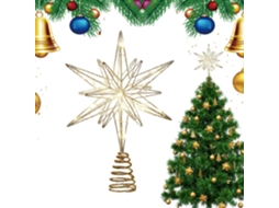 Estrela De Natal Com Luzes, Decorações Festivas Sazonais |