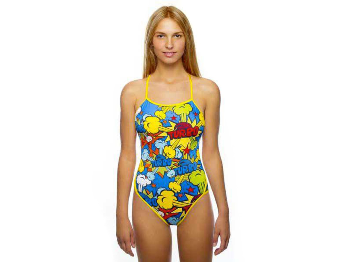 Fato de banho para Mulher TURBO Pop Multicor para Natação (XXL)