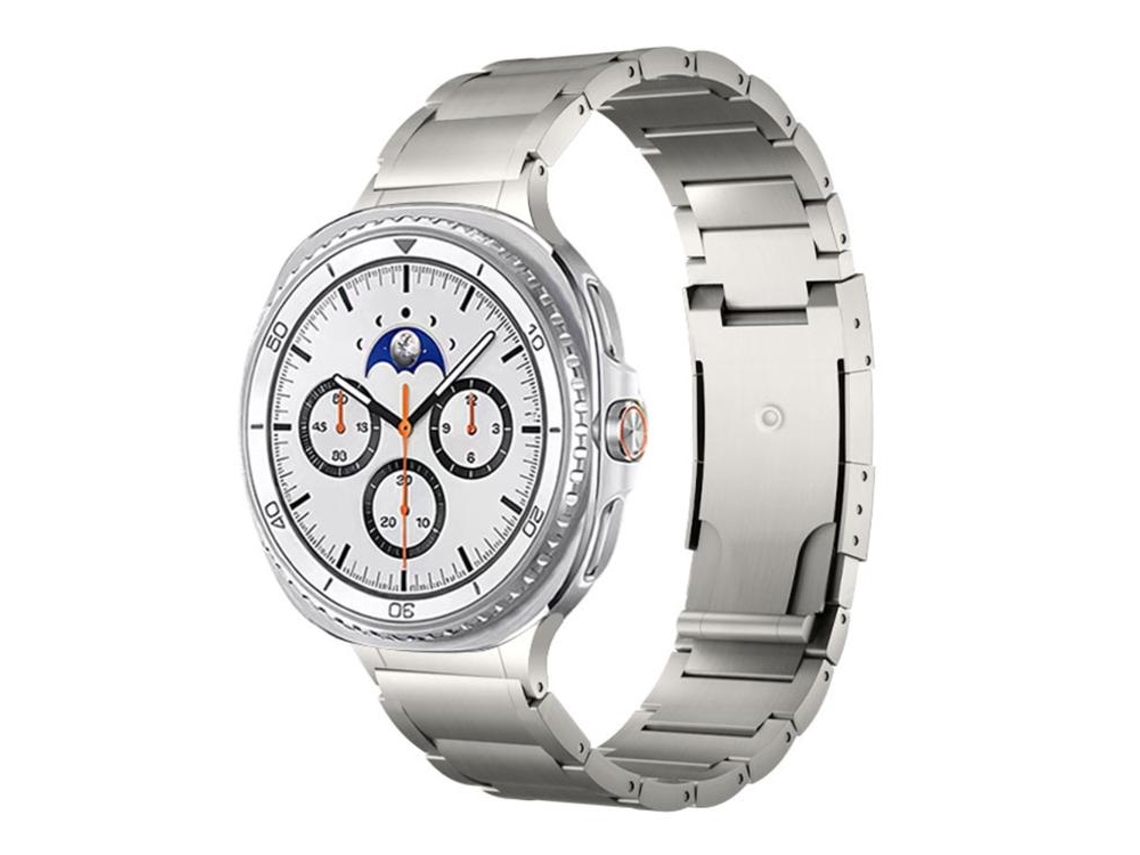 Bracelete Metal com Fivela Tartaruga para Samsung Galaxy Watch 8/8 Classic Cinza XIAOMOYU