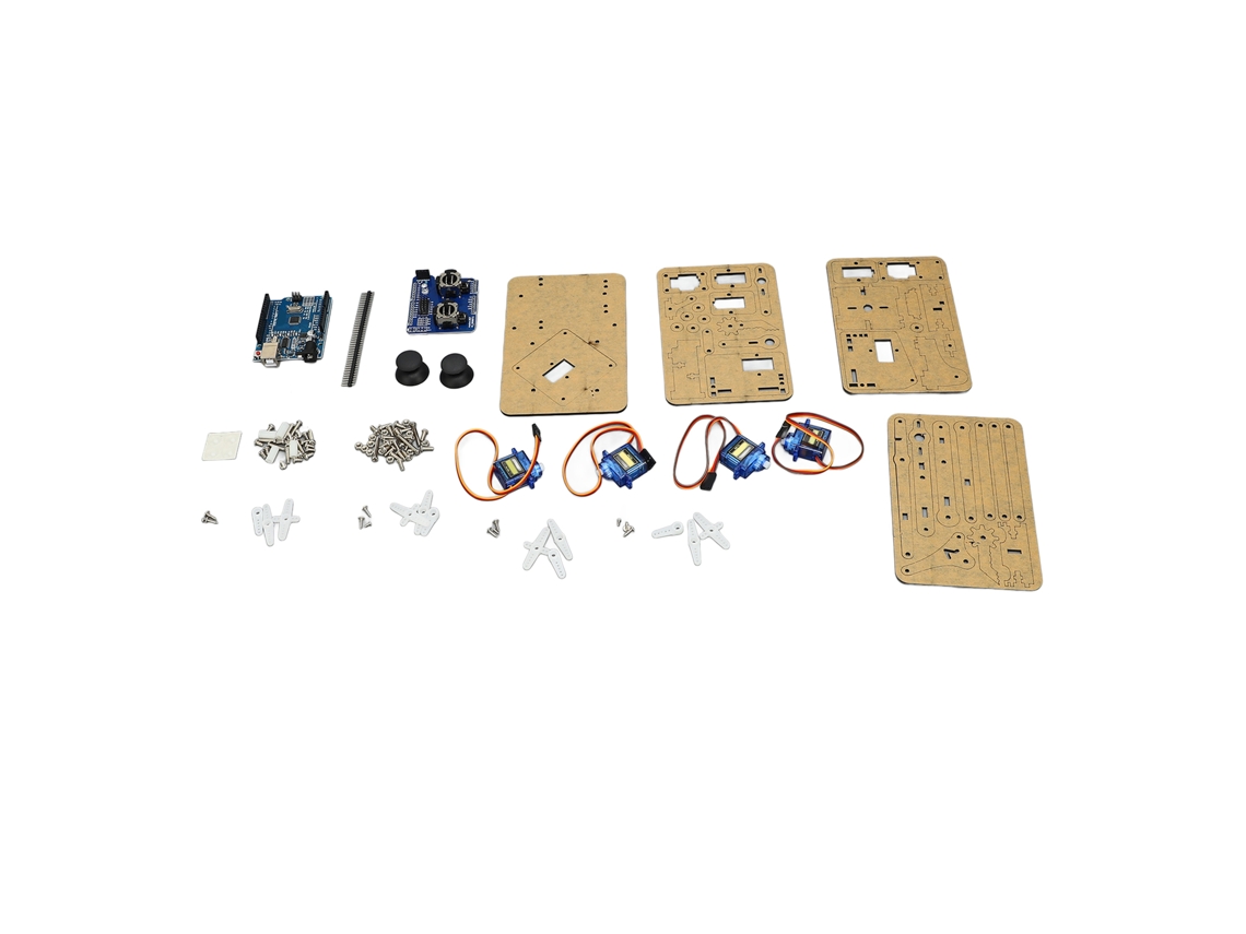 Kit de Braço Robótico de Acrílico com Engrenagem de Precisão para Pi