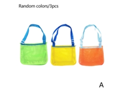 Bolsa De Praia Infantil, Bolsa De Malha Para Brinquedos, Toalhas E Protetor Solar Em Formato De Concha