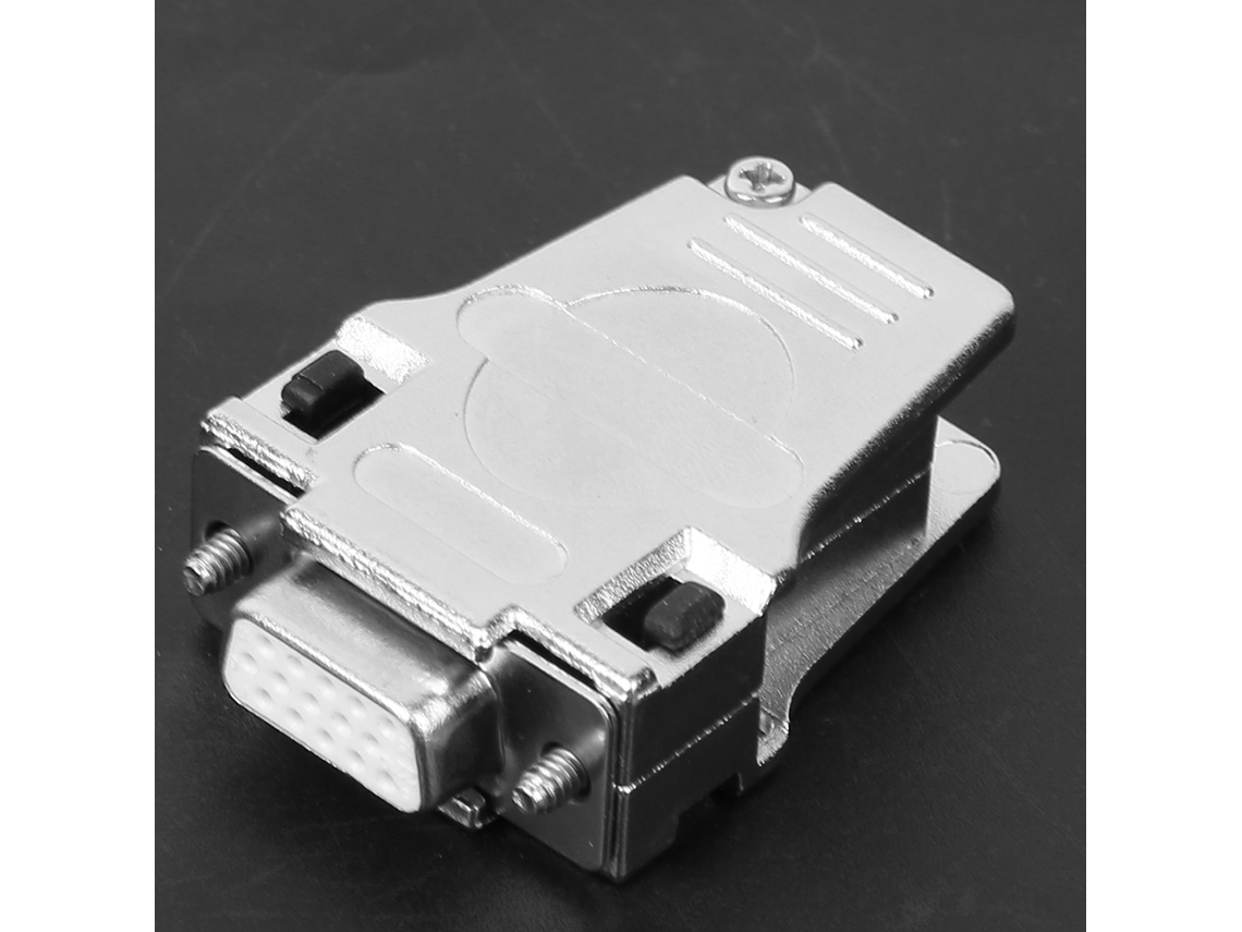 Laxiscreed Conector D-sub De 15 Pinos Com Concha Metálica Para Porta Serial