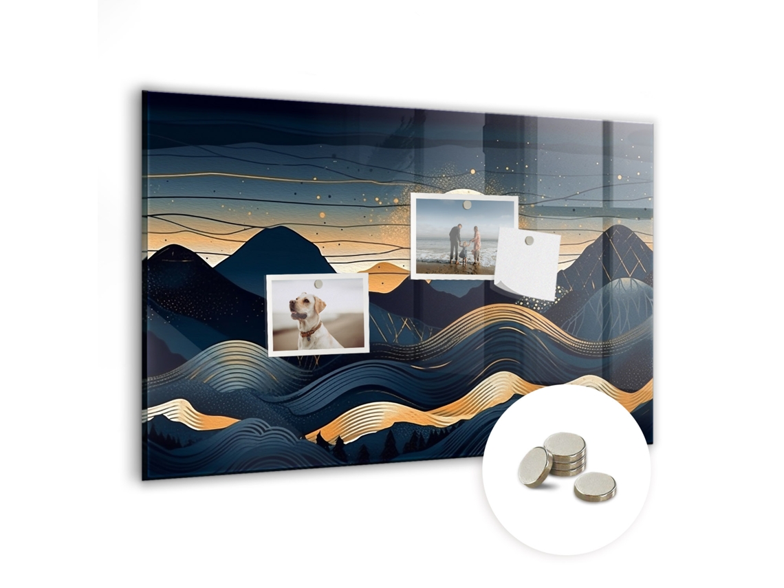 Quadro Magnético Paisagem De Pôr Do Sol Para A Cozinha Espelharte (60x40 Cm)
