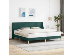 Vidaxl Estrutura Da Cama Liso Com Cabeceira Placa De Conexão
