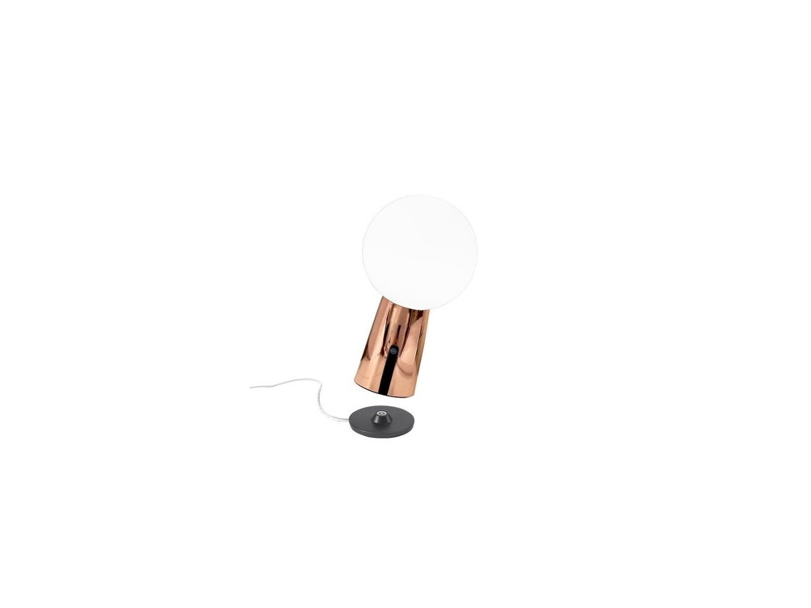 Candeeiro de Mesa Recarregável e Regulável Olimpia Pro Copper ZAFFERANO