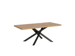 Mesa Fixa 90x180 Cm Carvalho Vindral Descascado Com Pés Antracite Itamoby