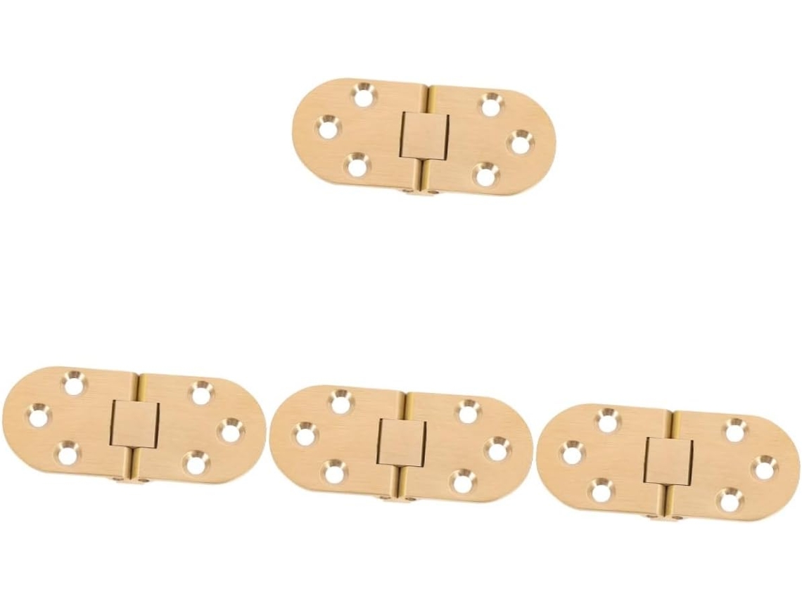 Conjunto De 4 Dobradiças De Latão Para Móveis Dobráveis, Acessório Para Móveis.