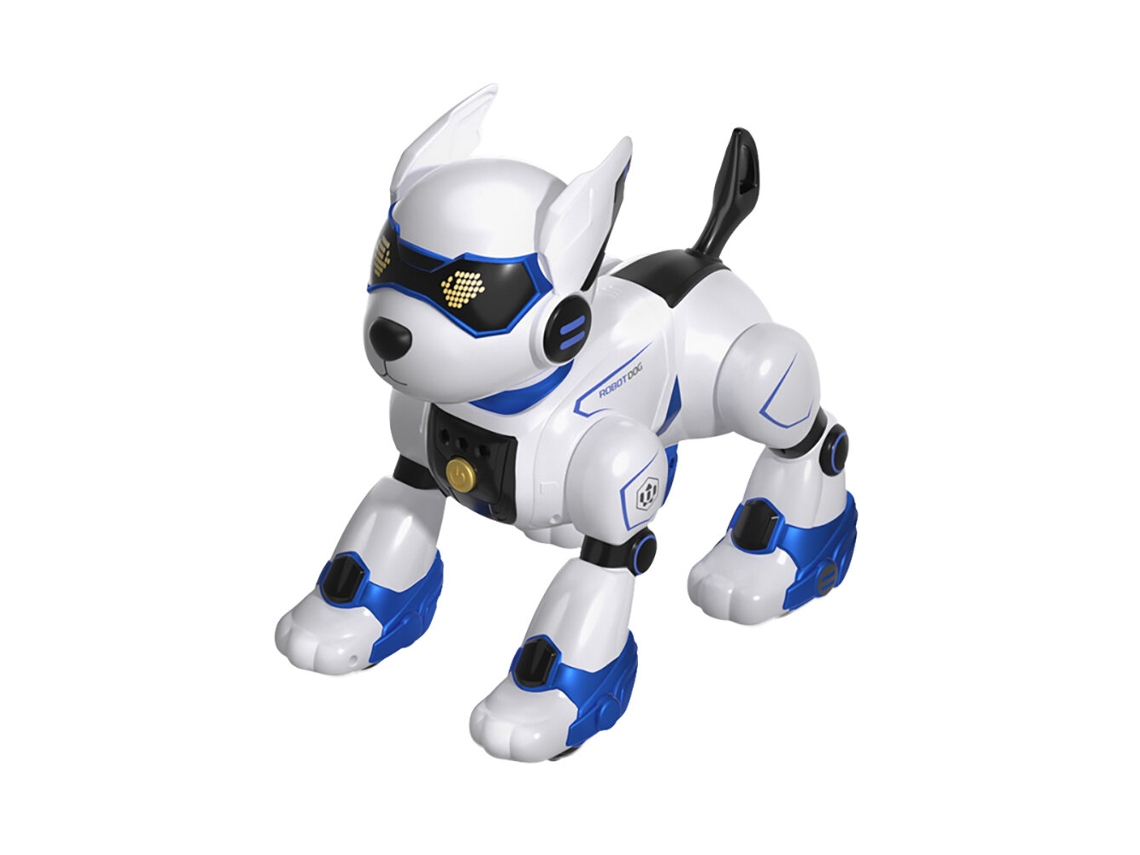 Cachorro Robô Rc Azul De 2,4 Ghz, Eletrônico, Que Anda E Dança, Brinquedo Inteligente Com Controle Remoto Por Toque Para Crianças, Meninos E Meninas.
