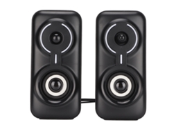 Caixa de som com fio para computador, subwoofer RGB, para jogos CHABERLU