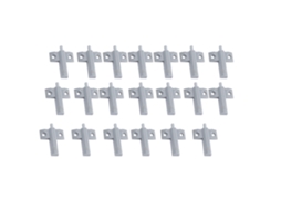 Amortecedores Primerox de Plástico para Gavetas, Armários e Portas com Fechamento Silencioso, 20pcs