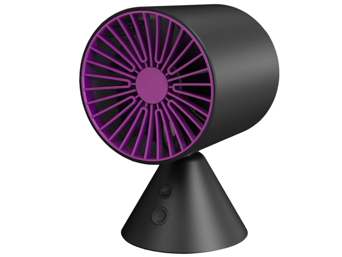 Ventilador Usb Mini Mudo Dormitório Estudante Ld Ventilador De Cabeça Balançando Desktop Ventilador Desktop Portátil Escritório Preto Lalamoli