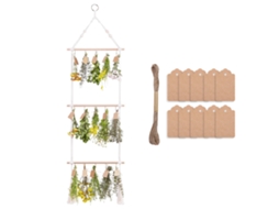 Laxiscreed Cabideiro De Secar Em Vime Para Plantas Com Corda Trançada Para Jardim