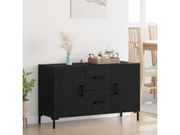 Vidaxl Buffet Carvalho Preto 100 X 36 X 60 Cm Madeira Processada