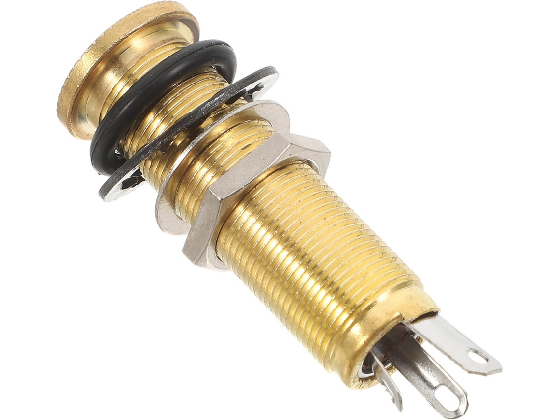 Conector De Sada Para Guitarra Com Jack Cilndrico E Montagem Lateral ? Compatvel Mono E Estreo | Orysin