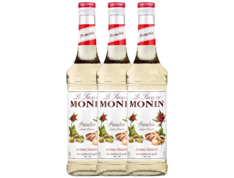 Licor MONIN Schnapp Monin Sirope Pistacho Pistachio Pistache Sem Álcool (0.7 L - 3 unidades)