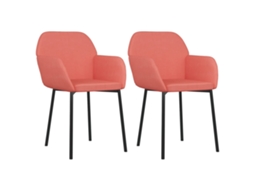Dining Chair, Dining Chairs Vidaxl Cor-de-rosa Veludo (n/a)