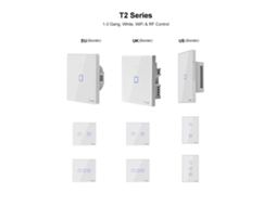 Interruptor Inteligente Sonoff T2 WiFi 433MHz Controle Remoto Alexa Google