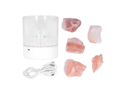 2026 lâmpada de Mesa Noturna Usb com Purificação de Ar Lâmpada de Sal Cristal Decoração para Quarto