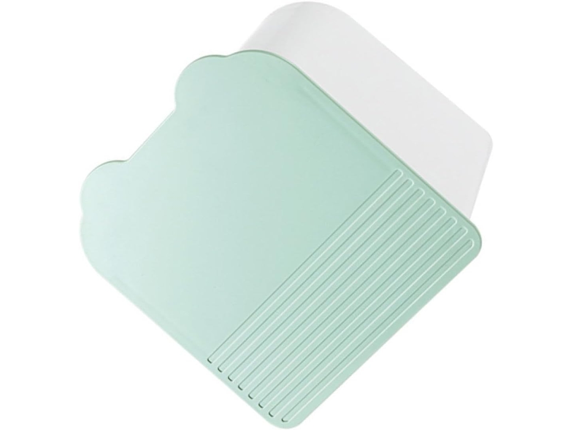 Caixa De Armazenamento Verde Para Parede Com Compartimentos E Tampa Articulada.