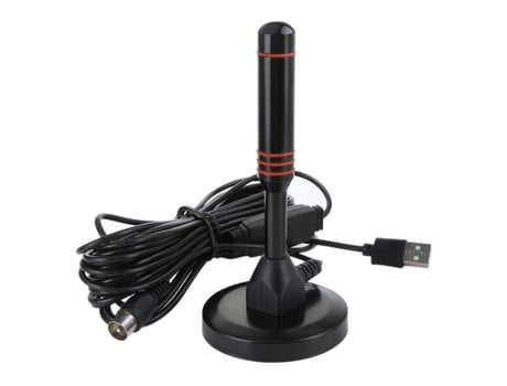 Antena De Tv Digital Antena Hdtv Amplificada Leve Com Base Magnética Para Interiores. Zulbceo