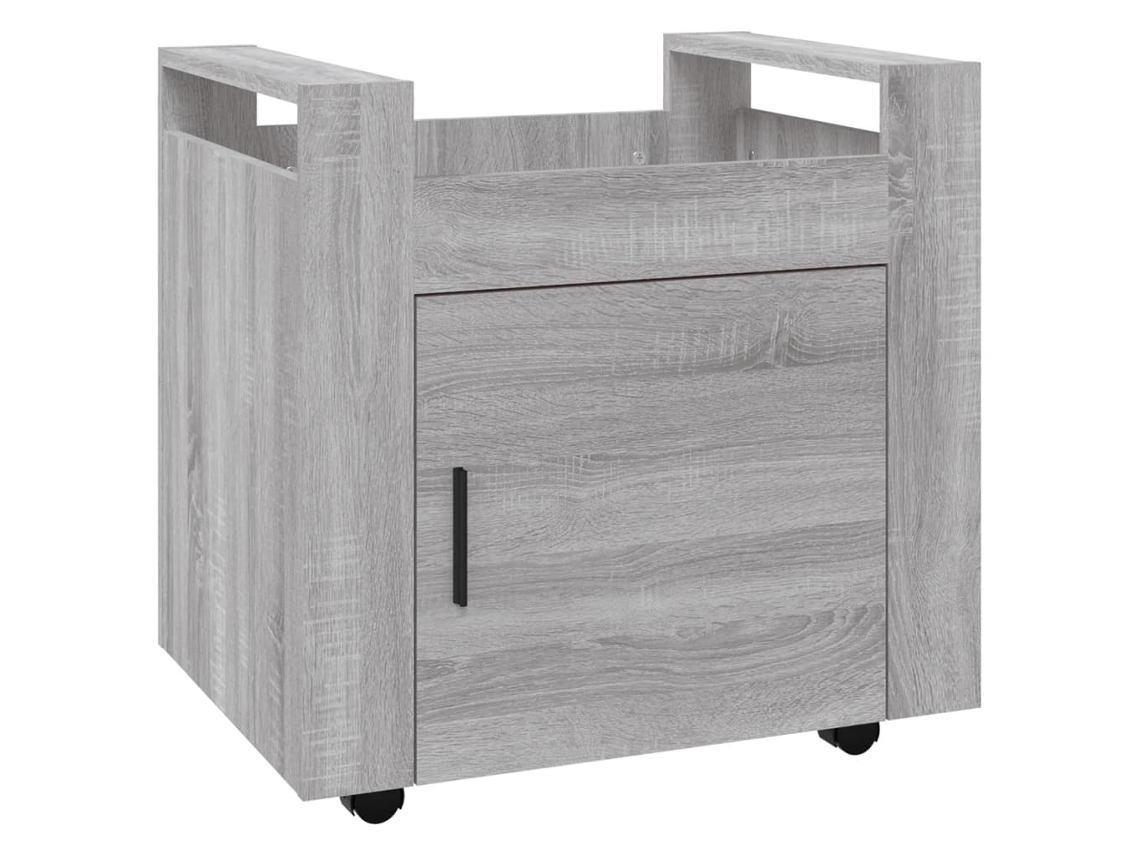 Desk Trolley, Desk Trolleys Vidaxl Cinzeto Madeira Processada
