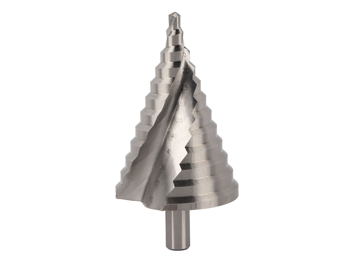 Broca Escada Em Aço Para Rolamentos Com Ranhura Espiral 6-60mm Para Perfuração Em Chapas Metálicas