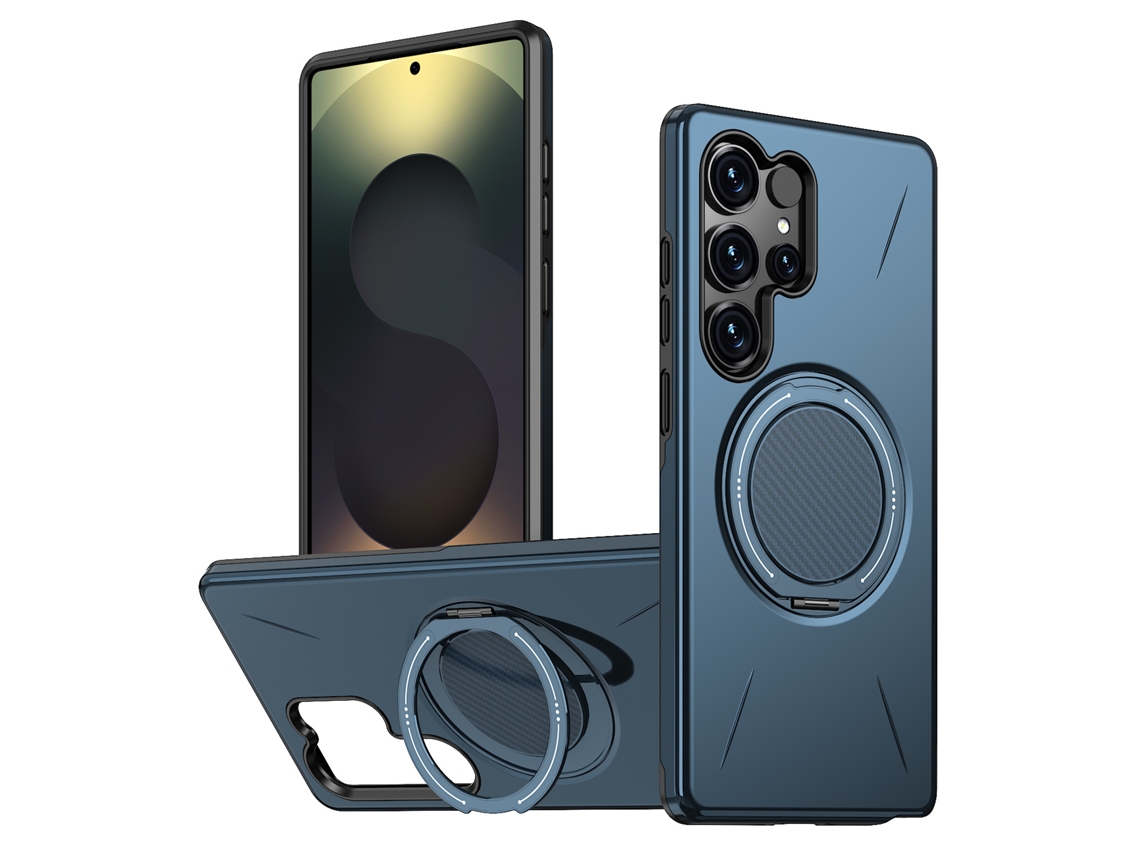 Suporte Giratório Compatível Com Capas Magnéticas De Celulares Samsung.azul - S26 Ultra