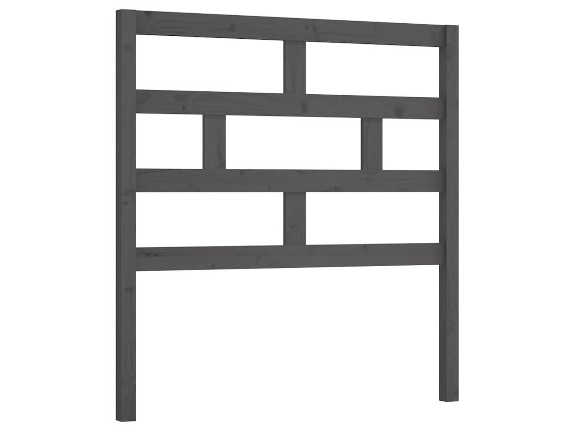Cabeceira 96x4x100 Cm Pinho Maciço Cinzento MAISON EXCLUSIVE