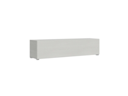 Base De Aba Para Fixação De Piso L. 173.6 H. 40 P. 39.2 Com Pés Em Cinza Branco Itamoby