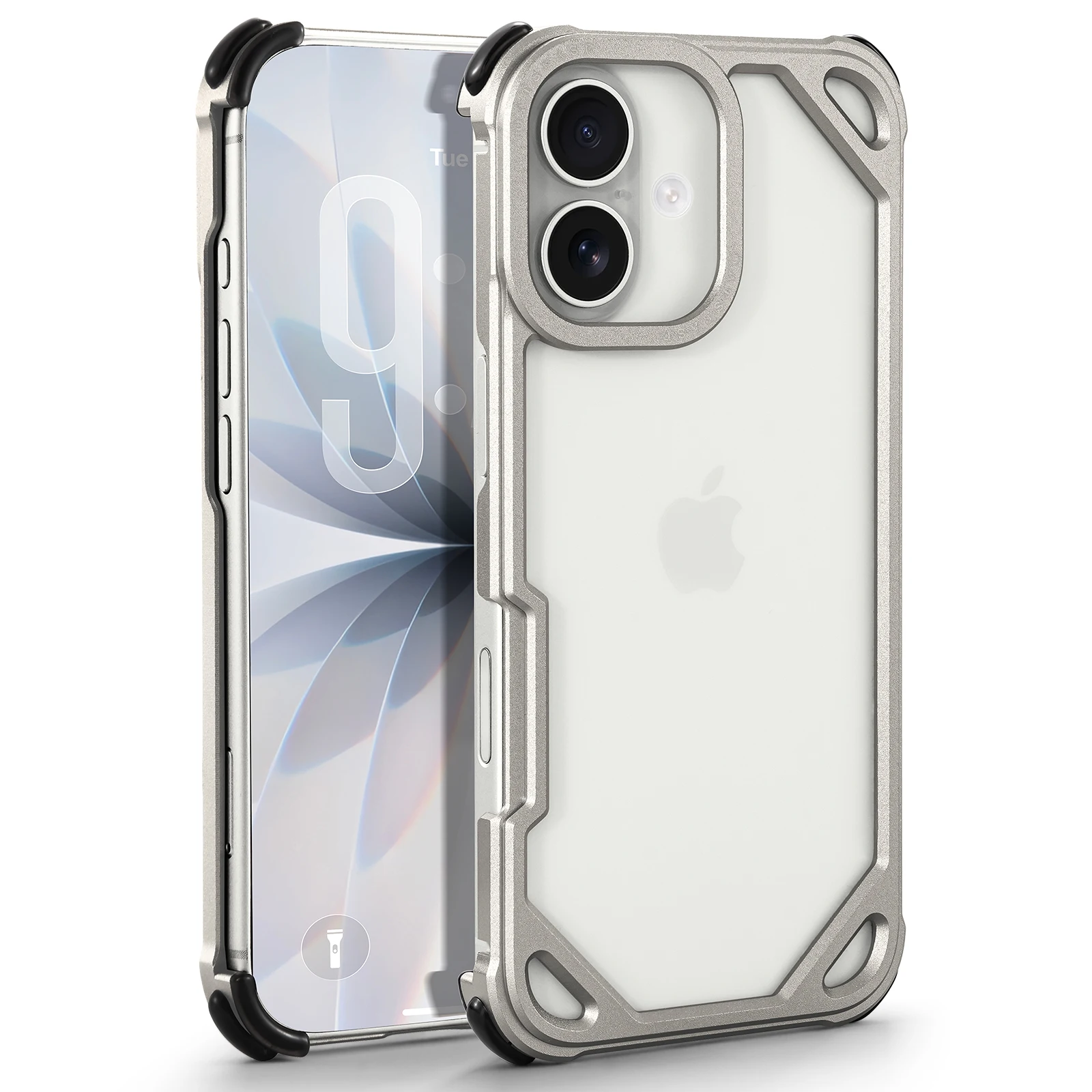 Capa Protetora Minimalista (titanium 2 Para Iphone Air), Compatível Com Magsafe, Reforçada Para Proteção Contra Impactos E Quedas.