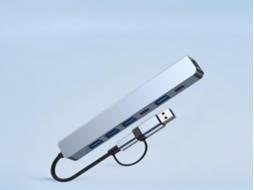 Lurelia Hub Usb-c 4 Em 1 Com Leitor De Cartões, Áudio 3,5 Mm Prático