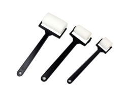Conjunto De 3 Rodillos De Pintura Para Crianças Com Cabo Longo