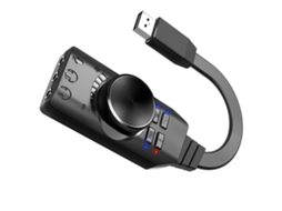 Aetheria placa de Som Usb 2.0 Externa Virtual 7.1 Canais Plug And Play com Controle de Volume para Pc Notebook