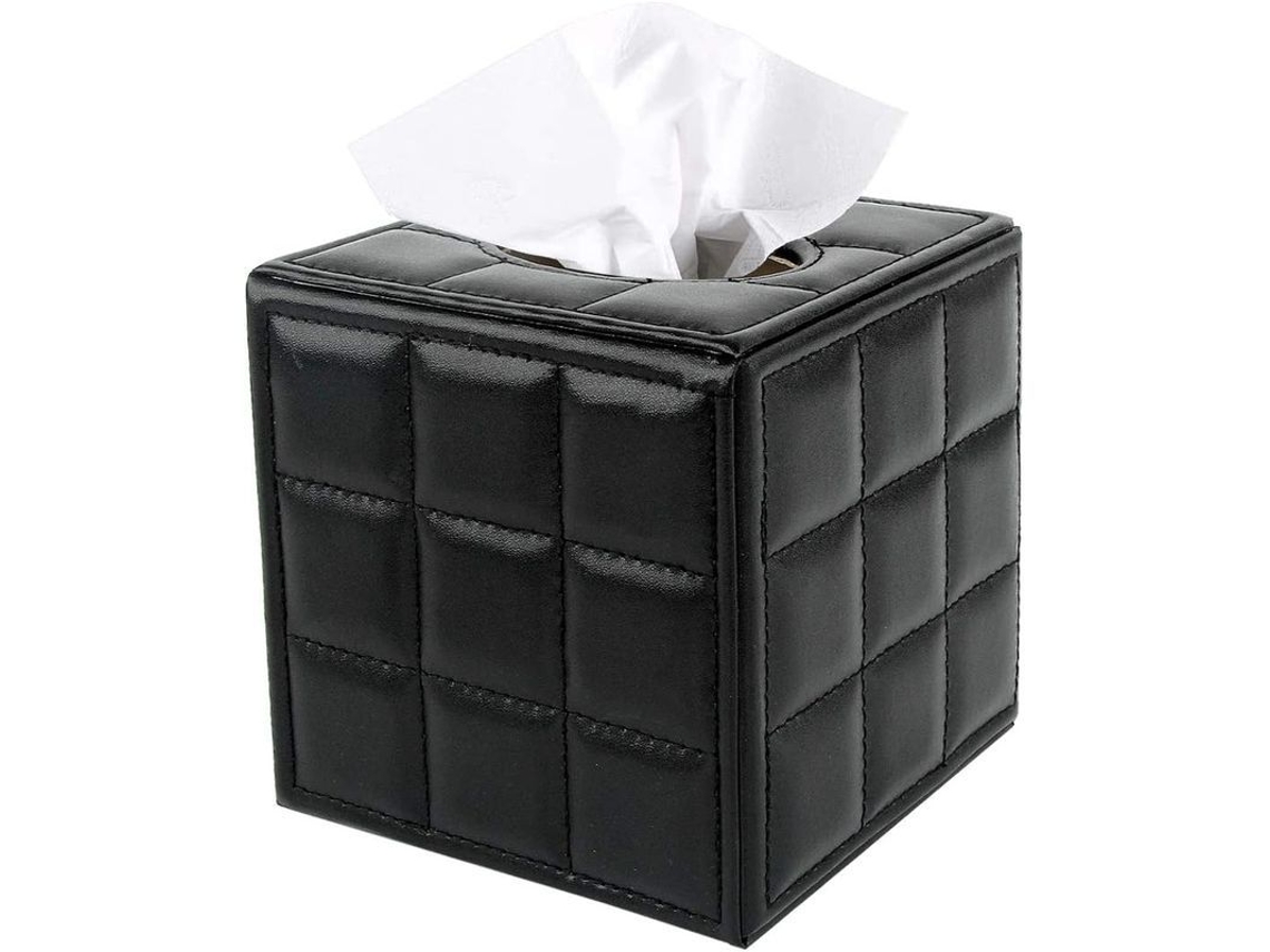 Cubre Porta Servilletas De Cuero Pu Cubo - Estuche Para Servilletas Cuadrado Doméstico Oficina