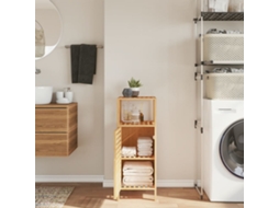 Vidaxl Móvel De Casa De Banho Com Prateleira 36x33x87 Cm Bambu