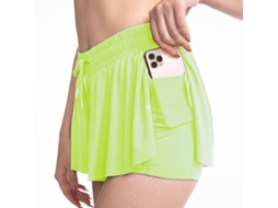 Shorts de Corrida Feminino 2 em 1 com Cintura Alta e Secagem Rápida