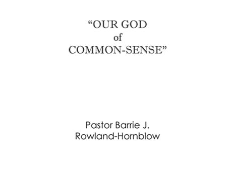 Livro Our God Of Common-sense For Christian Living De Barrie J Rowland-hornblow (inglês)
