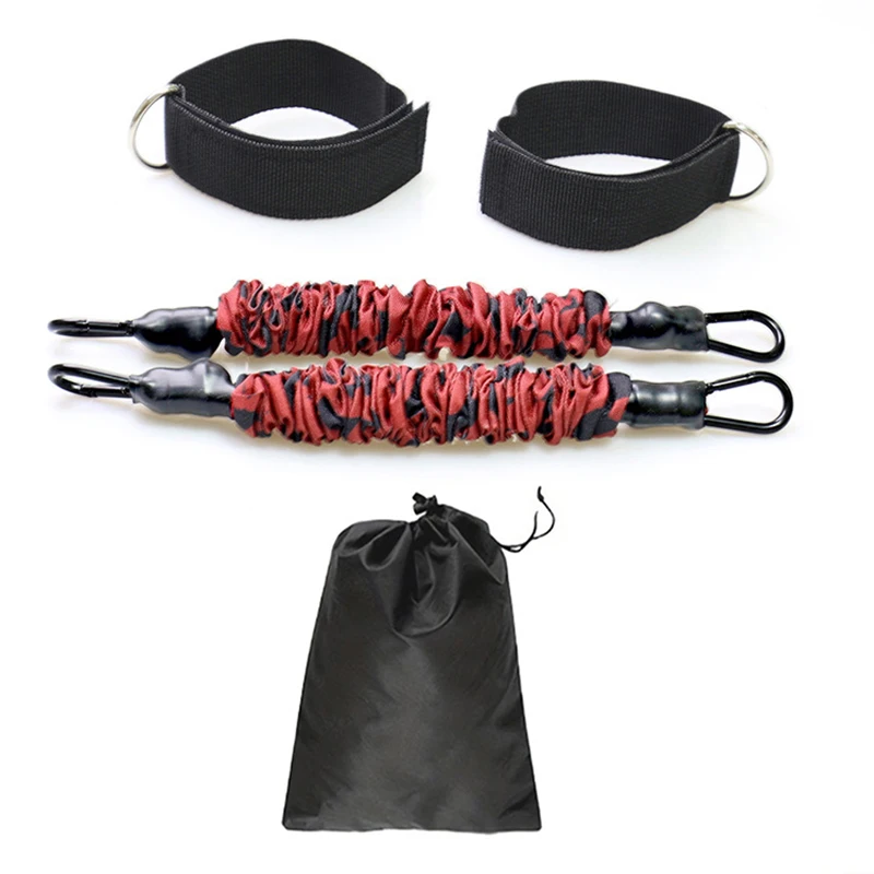 (preto/vermelho 22,7 Kg) Aparelho Para Exercícios Musculares De Pernas Com Cinto E Cabo De Suporte Com Gancho
