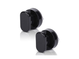 Conjunto de 2 puxadores de porta com ventosa, forte para banheiro X001