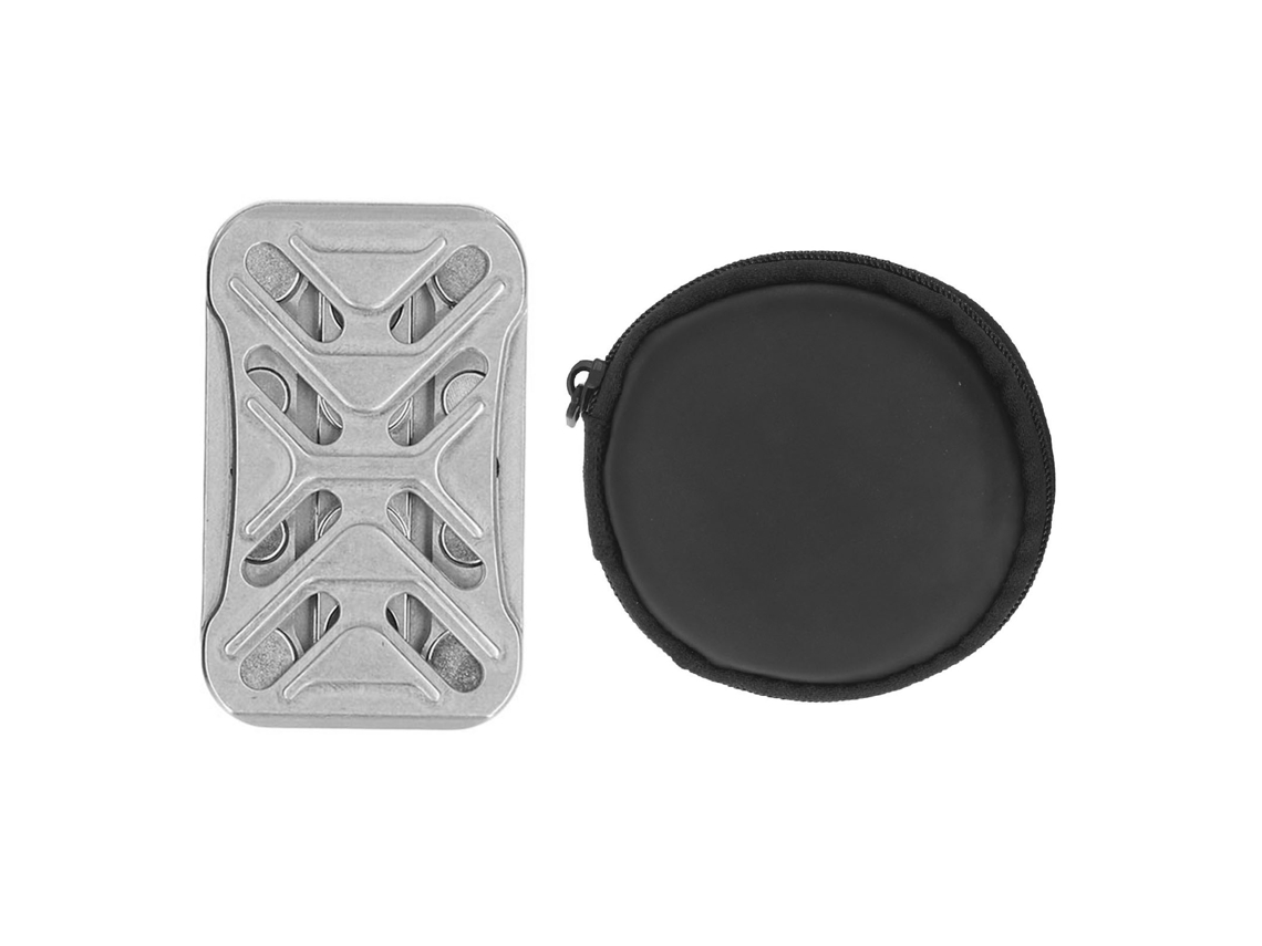 Ats deslizador Haptic de Acero Inoxidable Con Retroalimentación Magnética Juguete de Tarjeta para Aliviar El Estrés de Bolsillo