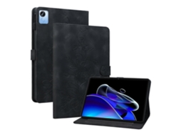 Capa De Couro Com Relevo Lily Para Tablet Realme Pad X