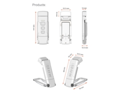 Organizador de Arquivos Vertical para Mesa com 4 Seções e 7 Posições S/MARCA